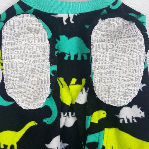CHILD OF MINE 18mos Footed Dino Onesie - Picture 5 of 5
